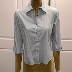 Max Mara Weekend Women’s button down 3/4 sleeve cotton top